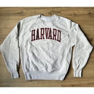 Vintage Champion Reverse Weave Unisex Medium Crew Neck Sweatshirt HARVARD
